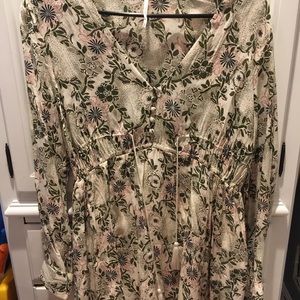 Free People Floral Tunic